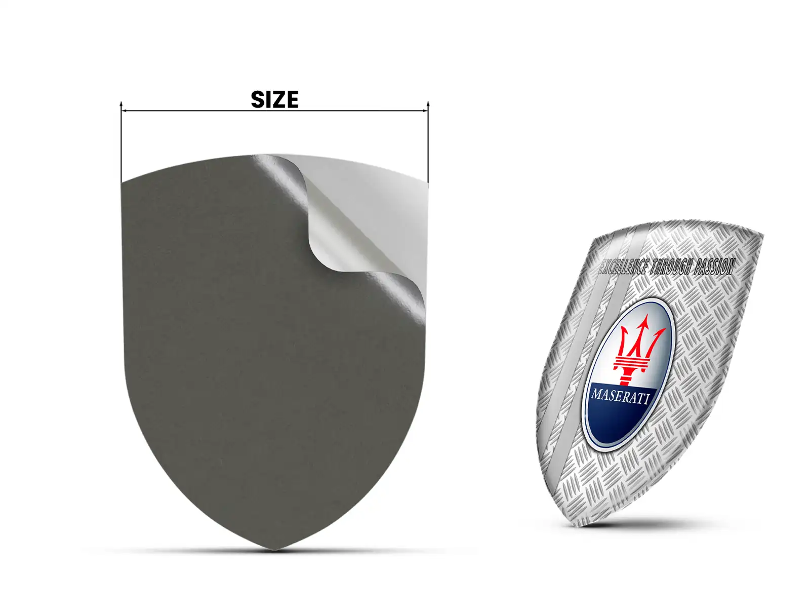Maserati Adesivi Vinile Auto su Misura Resistenti Sportivi Lusso